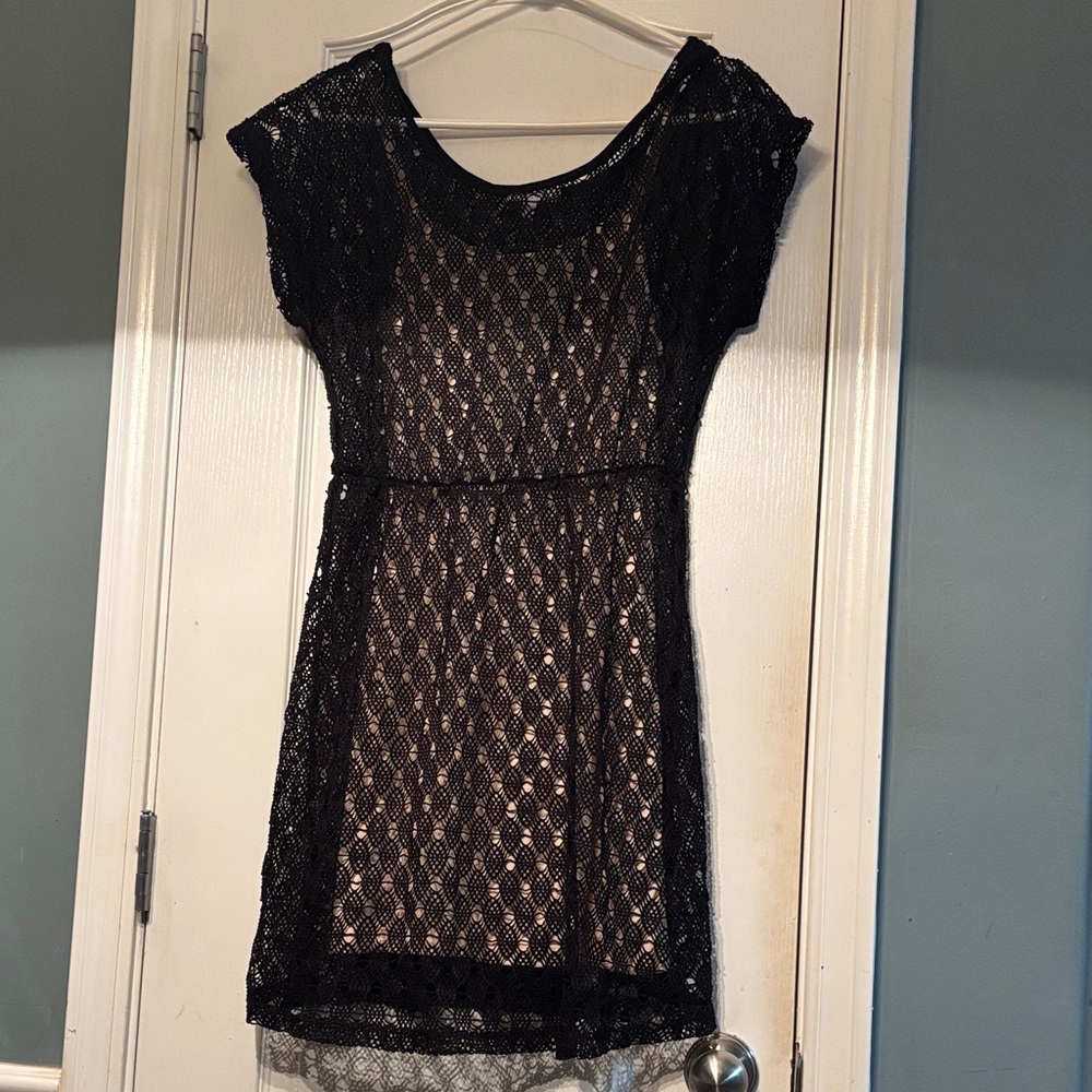 dELiA*s Black Lace Midi Dress Women’s Medium Used